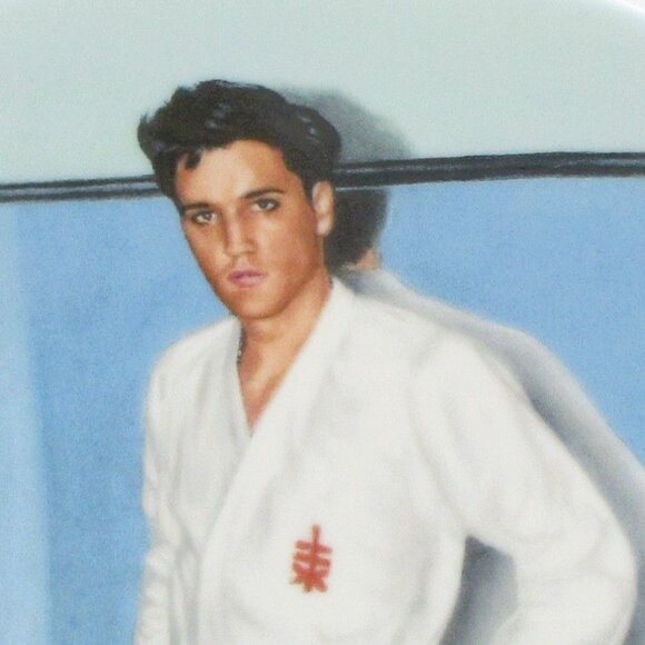 Elvis Presley Limited Edition Collectors Plate "Going For The Black Belt" Delphi - Picture 2 of 3